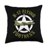 B-17 Bomber Flying Fortress WWII Word War 2 Plane Throw