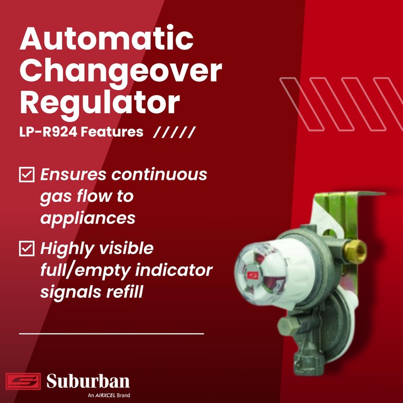 Suburban LP-R924 Automatic Changeover Regulator for Safe and Convenient Propane