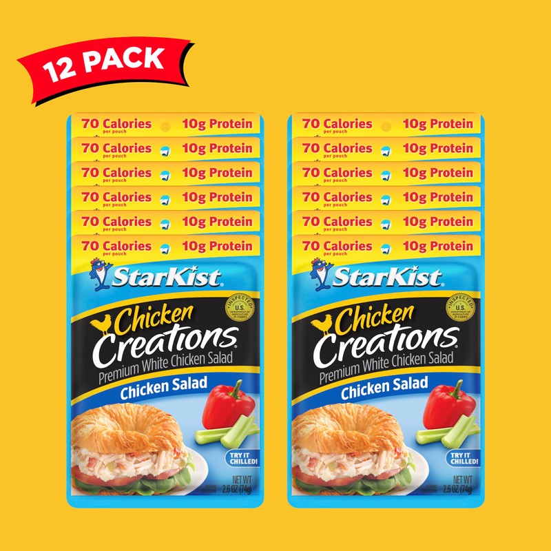 StarKist Chicken Creations, Chicken Salad, 2.6 oz Pouch (Pack of