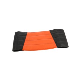 Perfekt Kidney Belt in DDR Style, Color Black/Orange, Size: S