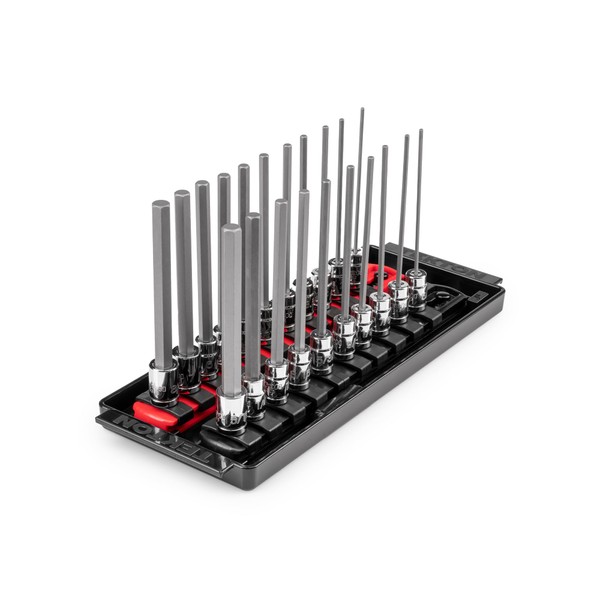 TEKTON 1/4 Inch Drive Long Hex Bit Socket Set with