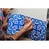 Poromoro Spanish Portuguese Azulejo Style Backsplash Peel and Stick Tile