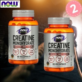 Now Foods Creatine Monohydrate 750mg 120 capsules Creatine Monohydrate, 2 units, 120 tablets / 나우푸드 모노 크레아틴 750mg 120캡슐 Creatine Monohydrate, 2개, 120정