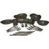 Plate- and Cutlery Set Barbecue Set olive