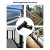 100Pack Cable Railing Kit Protective Sleeves Black Stainless Steel Deck