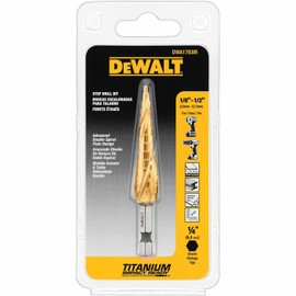 DEWALT Step Drill Bit, Impact Ready, 1/8-Inch-1/2-Inch (DWA1783IR)
