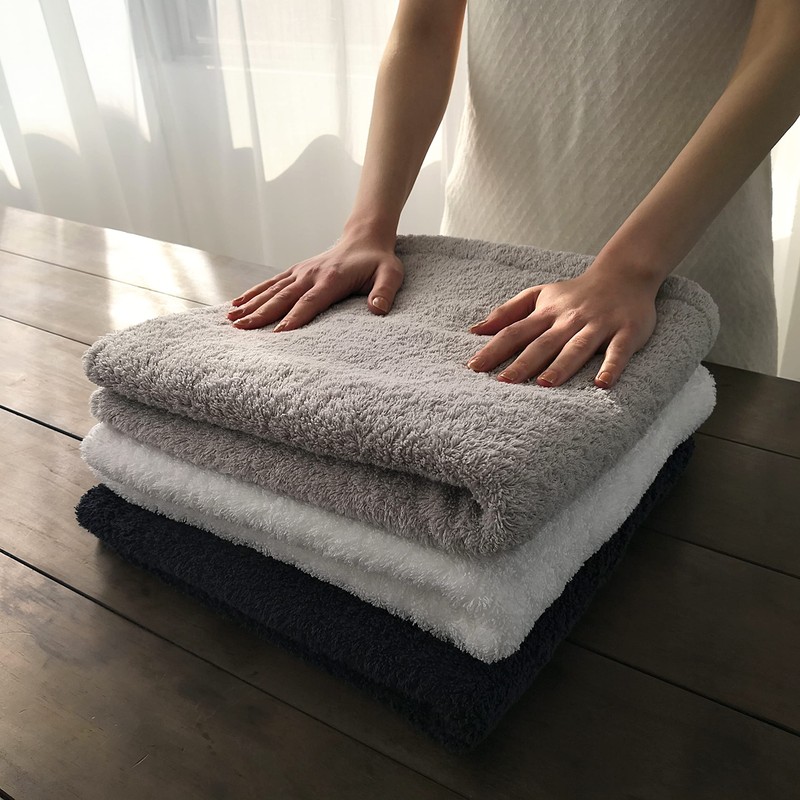 TRUE TOWEL Classic SUGOI Bath Towel, Luxury Imabari Towel (Gray)