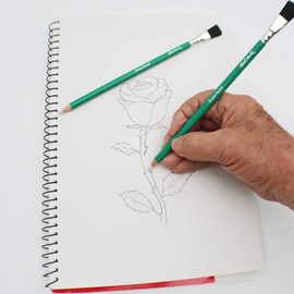 Mont Marte Eraser Pen Set – 2 pieces – Pens with Eraser – 4mm Eraser Strip – Brush on the other Side – Ideal for precise Erasing