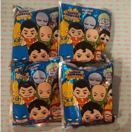 Super Power Collection Lot of 4 Blind Bags Figural Keyring 3D