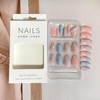 Press on Nails Short Ballerina Fake Nails Glossy False Nails