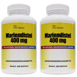 Milk Thistle Extract 400 mg (Per Capsule 80% Silymarin 320 mg) (Silymarin) 480 Capsules 2 Packs of 240 Capsules