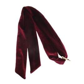 VINGTAINE H7624-WI- Tight Pony Hair Cuff, Pony Hook, Velour, Cord, Wrap, Hair Arrangement, Hair Accessory, Wine