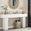 63 Inch Long Console Table for Entryway, Farmhouse Wood Rectangular