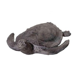 Galt International Detailed Realistic Sea Turtle Garden Statue 21.5" Outdoor Indoor Backyard Patio Porch Lawn Beach Decor Sculpture Resin Large