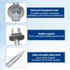 Metal Roofing Screws 320Pcs 10 x 1inch, Hex Head Sheet