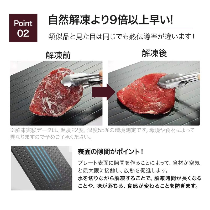 MRG Defrost Plate, Rapid Thawing Plate, 11.6 x 8.2 x