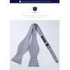 HISDERN BC-01 Men's Paisley Bow Tie Set, Hand Tied, Includes
