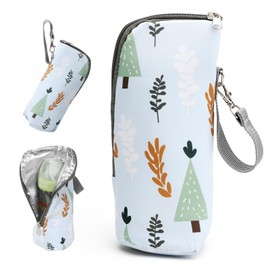 1 x Baby Bottle Insulated Bag, Portable Heat Insulating Baby Bottle Bag, Waterproof Warmer Thermostat, Cool Bag for Bottles, Thermal Bag for Baby Bottles for Prams, Outdoor Travel