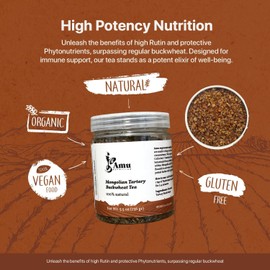 Amu Nutrition Himalayan Tartary Buckwheat Organic Tea Bulk & Teabags (Loose Leaves)