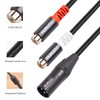 HUALEU 1FT XLR to 2 RCA Y Splitter Patch Cable,