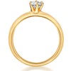 Trilani Women's Engagement Ring 925 Sterling Silver Yellow Gold-Plated with