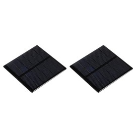 sourcing map Mini Solar Panel Cell 3V 210mA 0.63W 70mm x 70mm for DIY Electric Power Project Pack of 2