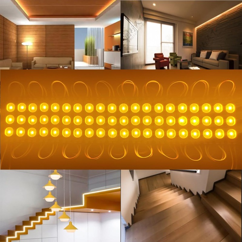 CUIHUAJIADE LED Module Super Bright 200 PCS Yellow 5730SMD 3