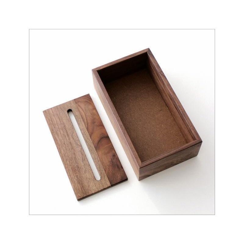 Tissue Case Wood Walnut Wood Grain Solid Natural Wood Tissue