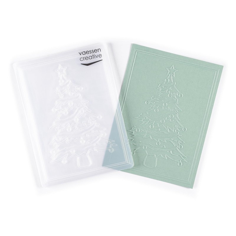 Vaessen Creative Embossing Folder Christmas Tree 14.6 x 10.7 cm