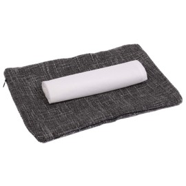 Dekobox Cushion Cover Set – 30 x 20 cm – Outer Cover Grey with Inner Cushion for Filling – Ideal for e.g. Swiss Pine Cushion, Core Cushion, Herb Cushion