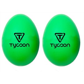 Tycoon Percussion Plastic Egg Shakers - Green - TE-G