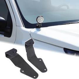 Car Hood Light Mount Brackets Compatible with Nissan Frontier 2022-2025 Truck Hood LED Spotlight Work Light Mounting Bracket Holder Kit Pillar Pods Hood Hinges Hood Light Bracket Auxiliary Accessories