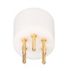 5 Pin Turntable Plug Connector Red Copper Gold Plating Nickel