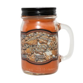 Our Own Candle Company, Gingerbread Vanilla Scented Mason Jar Candle, 100 Hour Burn Time, Made in The USA - 13 Ounces