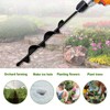 LONGRUN Garden Spiral Hole Drill Planter, Auger Drill Bit for