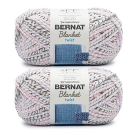 Bernat Blanket Twist Lilac Grove Yarn - 2 Pack of 300g/10.5oz - Polyester - 6 Super Bulky - 220 Yards - Knitting/Crochet