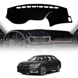 FETUSI Dashboard Cover Mat Compatible with Honda Accord 2013-2017 (LX, Sport, EX, EX-L, & Touring) Accessories, Dash Cover Polyester Non-Slip Dash Mat Sunshield Protector Pad No Glare