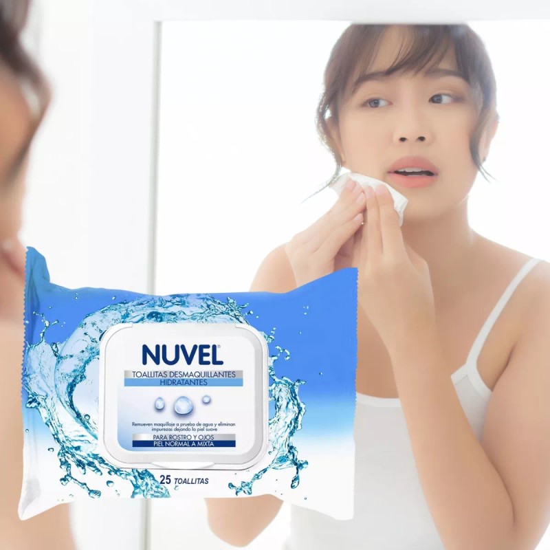 Nuvel Toallitas Desmaquillantes Facial Nuvel 25 Pz 3 Pack