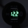Dual USB Car Charger Lighter Socket Car Modification with Voltmeter