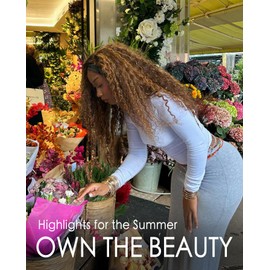 ALHER Water Wave Ombre 3 Bundles 24 26 28 Inch Honey Blonde Highlight Wet and Wavy Bundles Human Hair