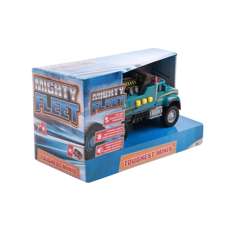 Mighty Fleet Toughest Minis 5" Tough Cab Tow Truck Toy