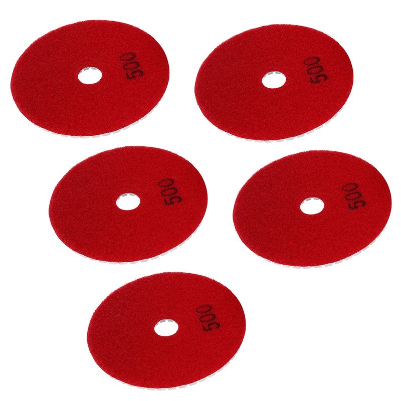 5Pcs 4in Diamond Wet Polishing Pads Soft Grinding Disc Kit