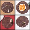 Fachoige 12 Inch Round Placemats for Dining Table Set of
