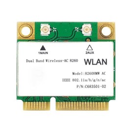 HighZer0 Electronics Wireless-AC 8260 Media tarjeta de red PCIe | 867 Mbps con soporte Bluetooth 4.2 | Pieza de repuesto HMC WLAN 8260.Tarjeta Wi-Fi HMWG 8260HMW
