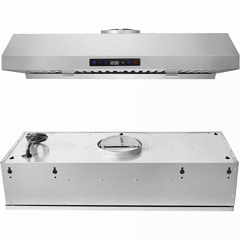 SNDOAS 30" Under Cabinet Range Hood Stainless Steel 800CFM 3-Speed