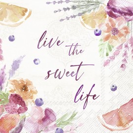 Boston International IHR Papierservietten, 3-lagig, Cocktailgröße, 20 Stück, Lete Cream