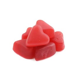 Queen City Candy Cave Red Chewy Cinnamon Hearts Gummy Candy - Jelly Cinnamon Hearts for Baking and Decorating (2 Pound)