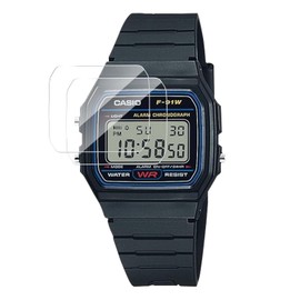 【2枚】CASIO Watch F-91W Protective Film【HVUYAL】9H Hardness, Bubble-Free, High Transparency, Shatterproof, Anti-Fingerprint, Easy to Attach, Compatible with F-91W