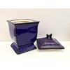 ACK Tuscany Hand Painted Ruffle Purple Cookie Jar, Ceramic Cookie