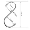 Siasky 10 Pcs S Hooks for Hanging, 3.07 Inch Heavy
